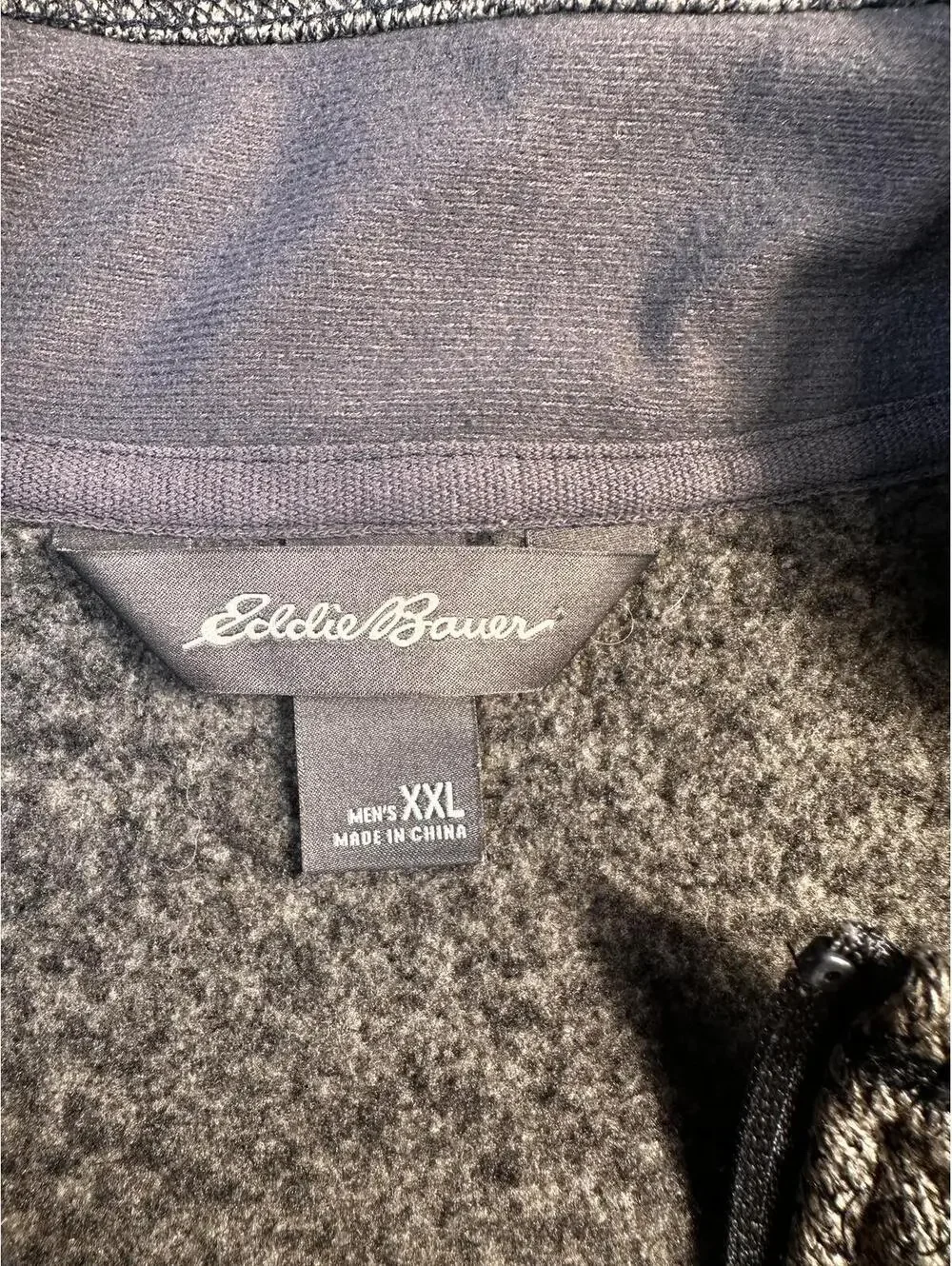 Eddie Bauer XXL Heathered 1/4 Zip Pullover Fleece Sweatshrt